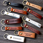 Personalized Leather Keychain