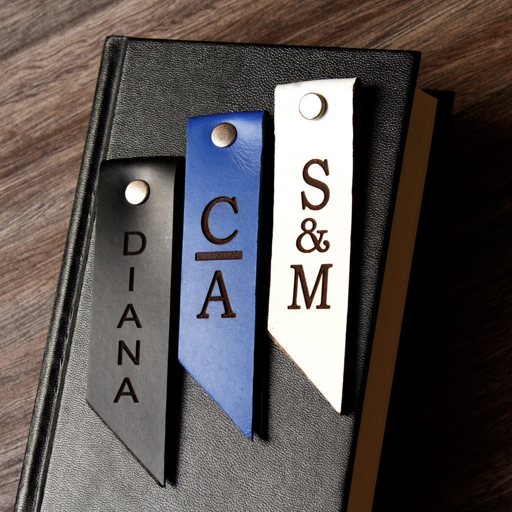 Leather Bookmark with Tassel | Handcrafted Full-Grain | SANTJAG