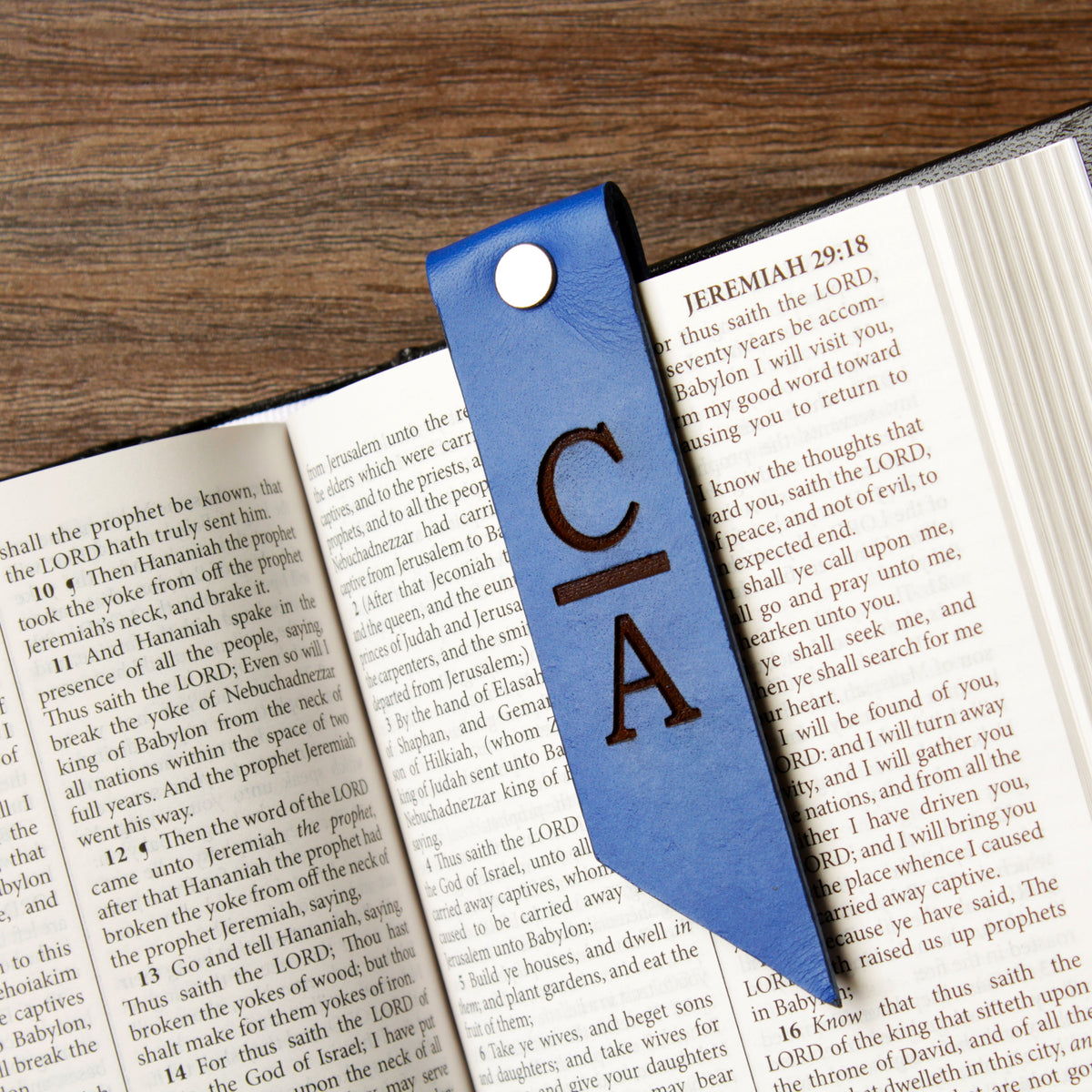 Leather Bookmark with Tassel | Handcrafted Full-Grain | SANTJAG