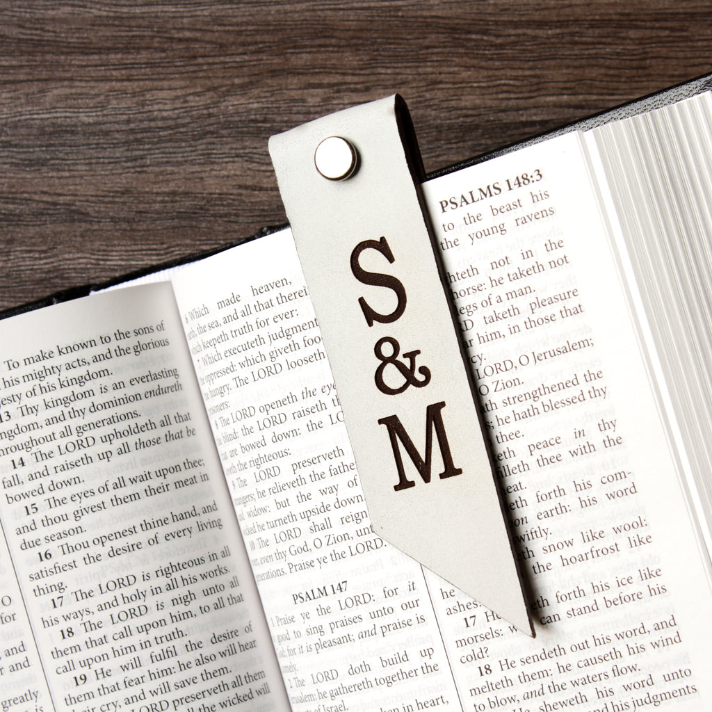 Leather Bookmark with Tassel | Handcrafted Full-Grain | SANTJAG