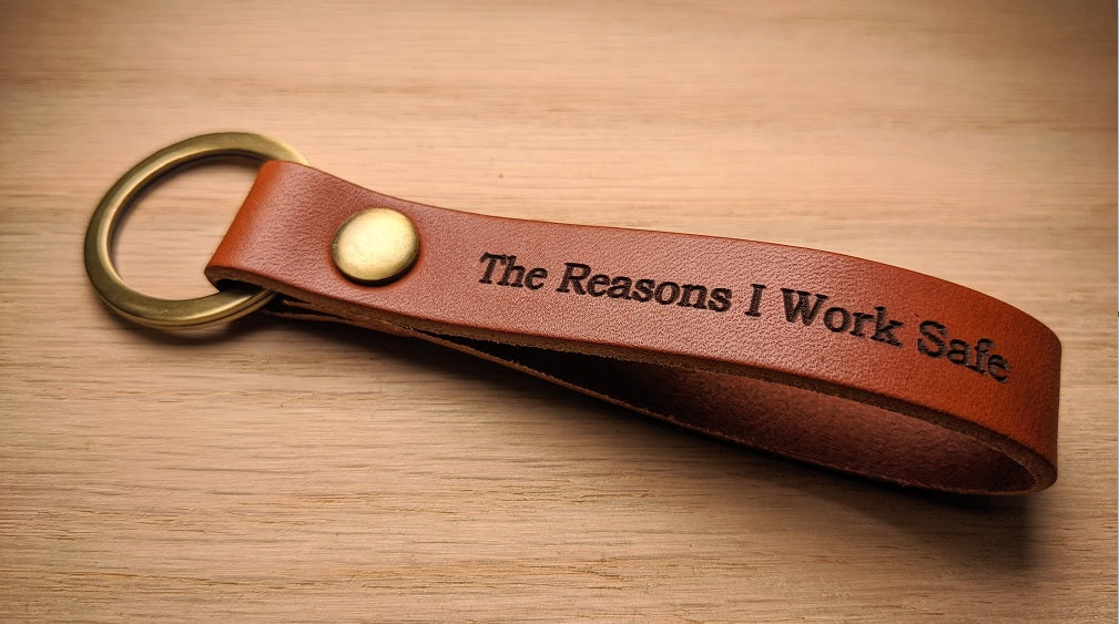 Personalized Leather Keychain