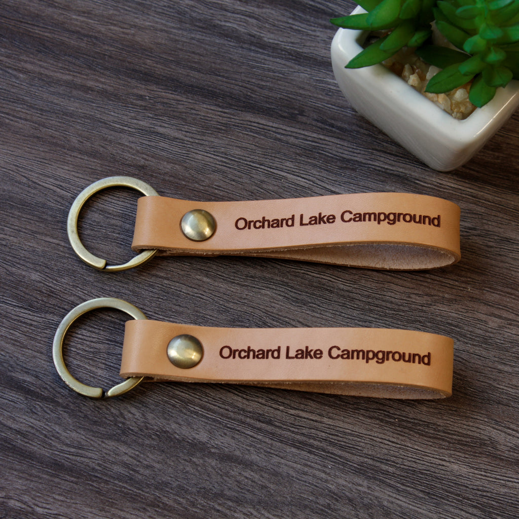 Personalized Leather Keychain